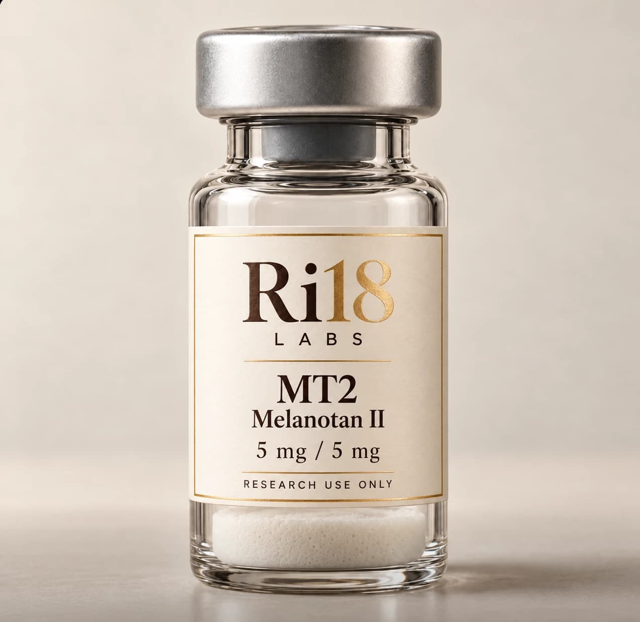 Ri18 Labs Melanotan II in a 3 mL glass vial
